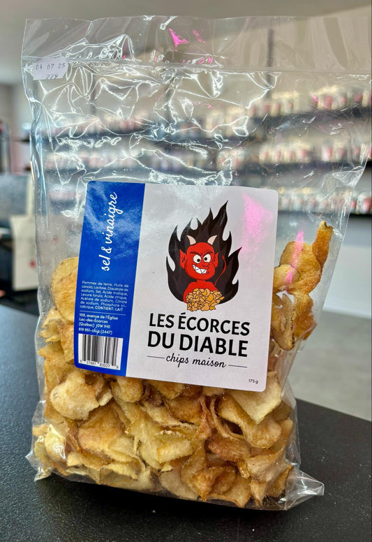 Chips maison - Sel et vinaigre Les Écorces du Diable