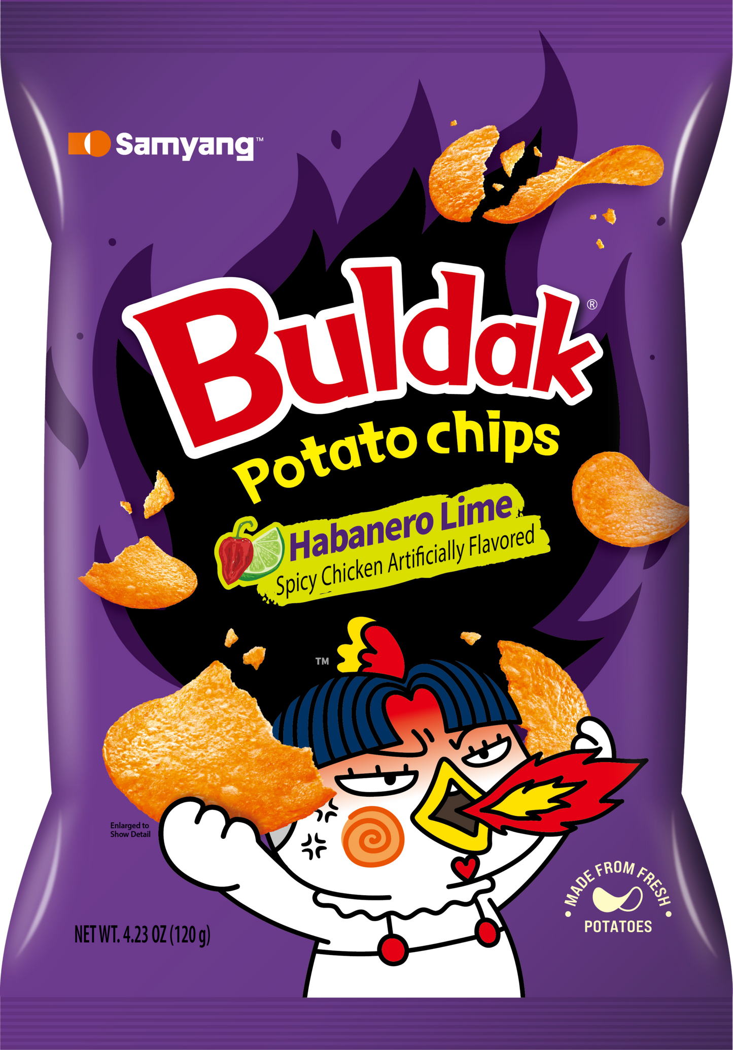 Buldak Potato Chips - Habanero Lime SAMYANG