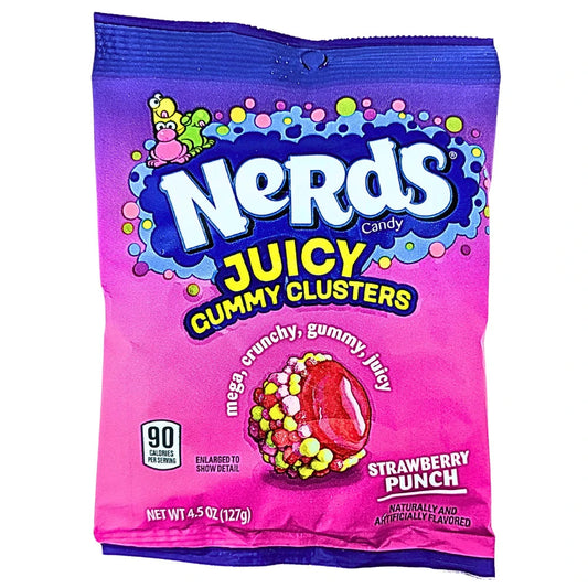 Nerds JUICY Gummy Clusters - Strawberry Punch Nerds