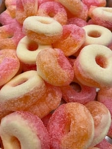 Jujubes pêches Lyophilisés La boîte à snack
