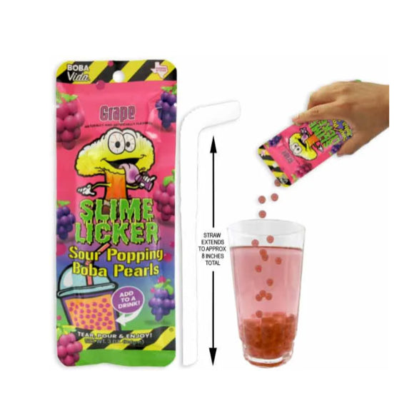 Toxic Waste Slime Licker - Sour Popping Boba - Grape Toxic Waste