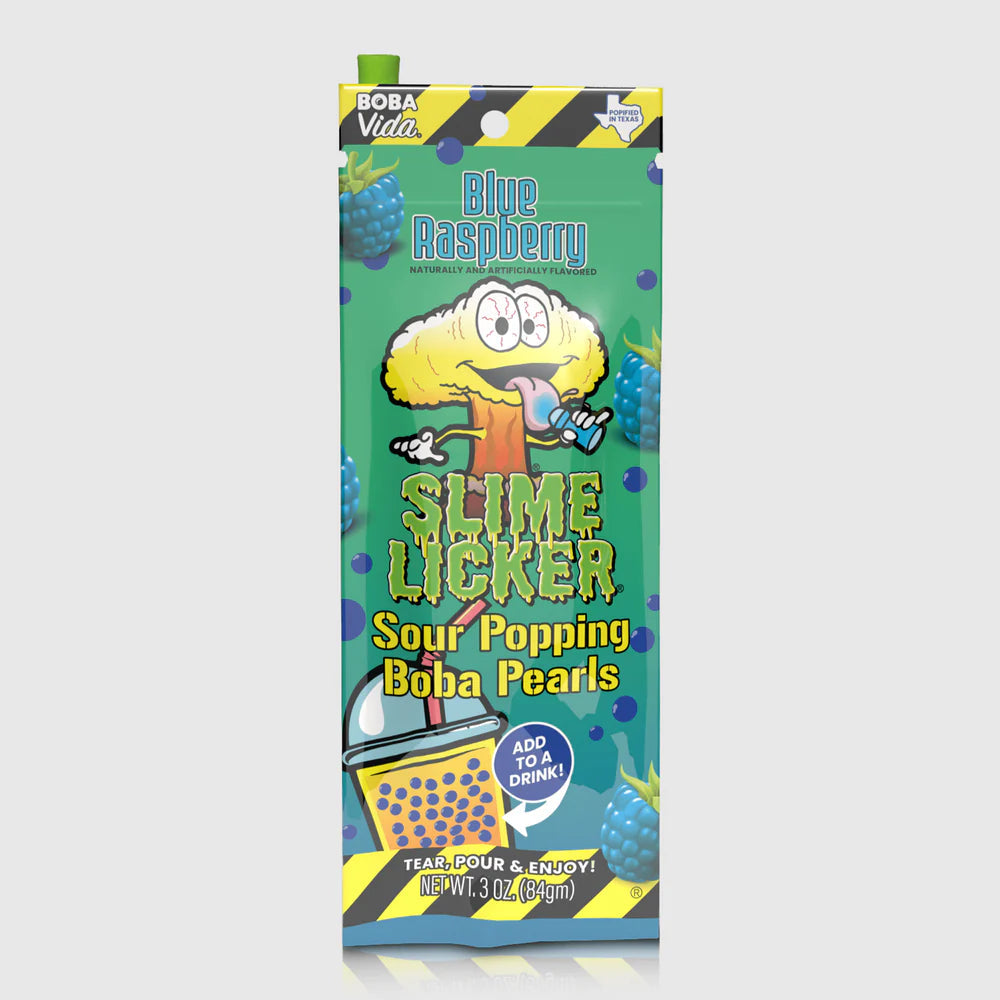 Toxic Waste Slime Licker - Sour Popping Boba - Blue Raspberry Toxic Waste
