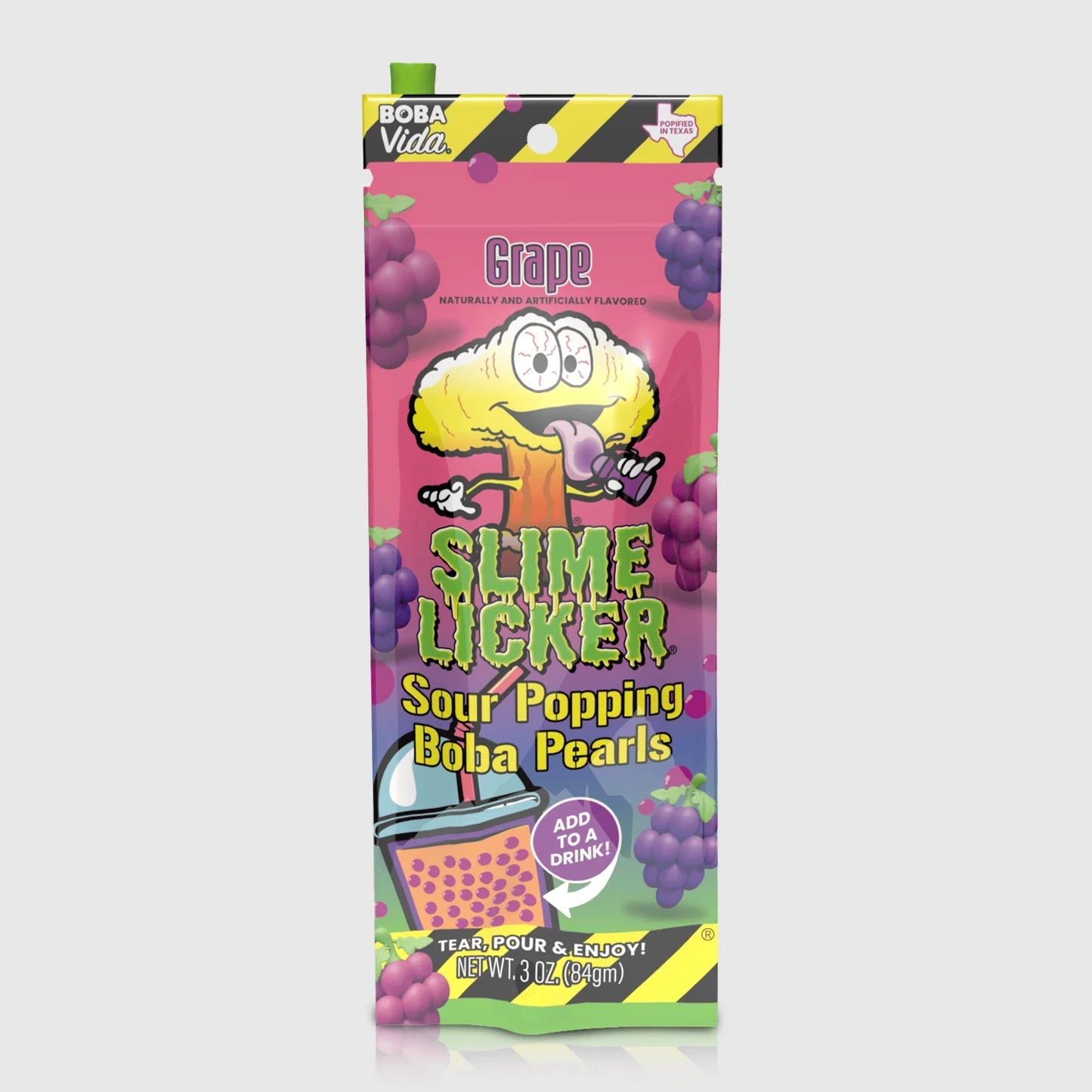 Toxic Waste Slime Licker - Sour Popping Boba - Grape Toxic Waste
