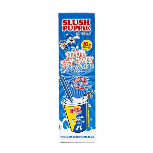 Slush Puppie - Milk straws blue rasberry Slush Puppie