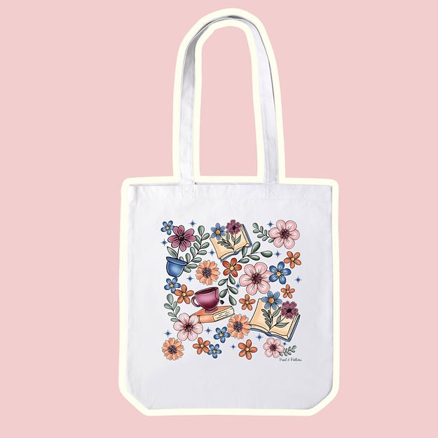 Tote bag - Livres et café