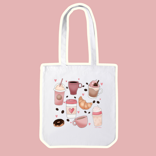 Tote bag - Café & croissants