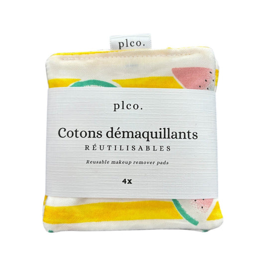 Cotons démaquillants réutilisables - Melon d'eau PL&CO