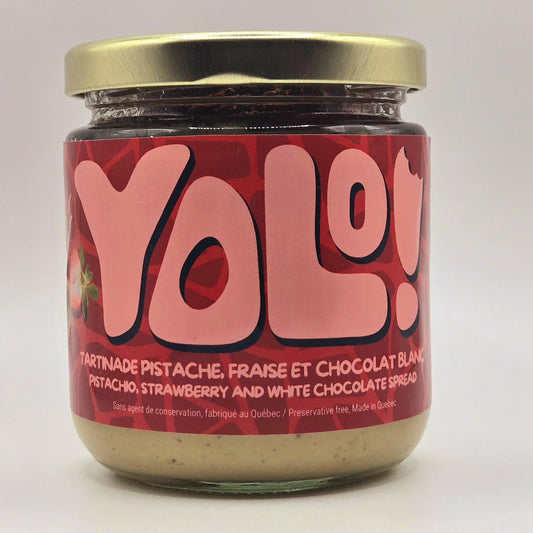 Tartinade Pistache, Fraise & Chocolat blanc Yolo Nuts