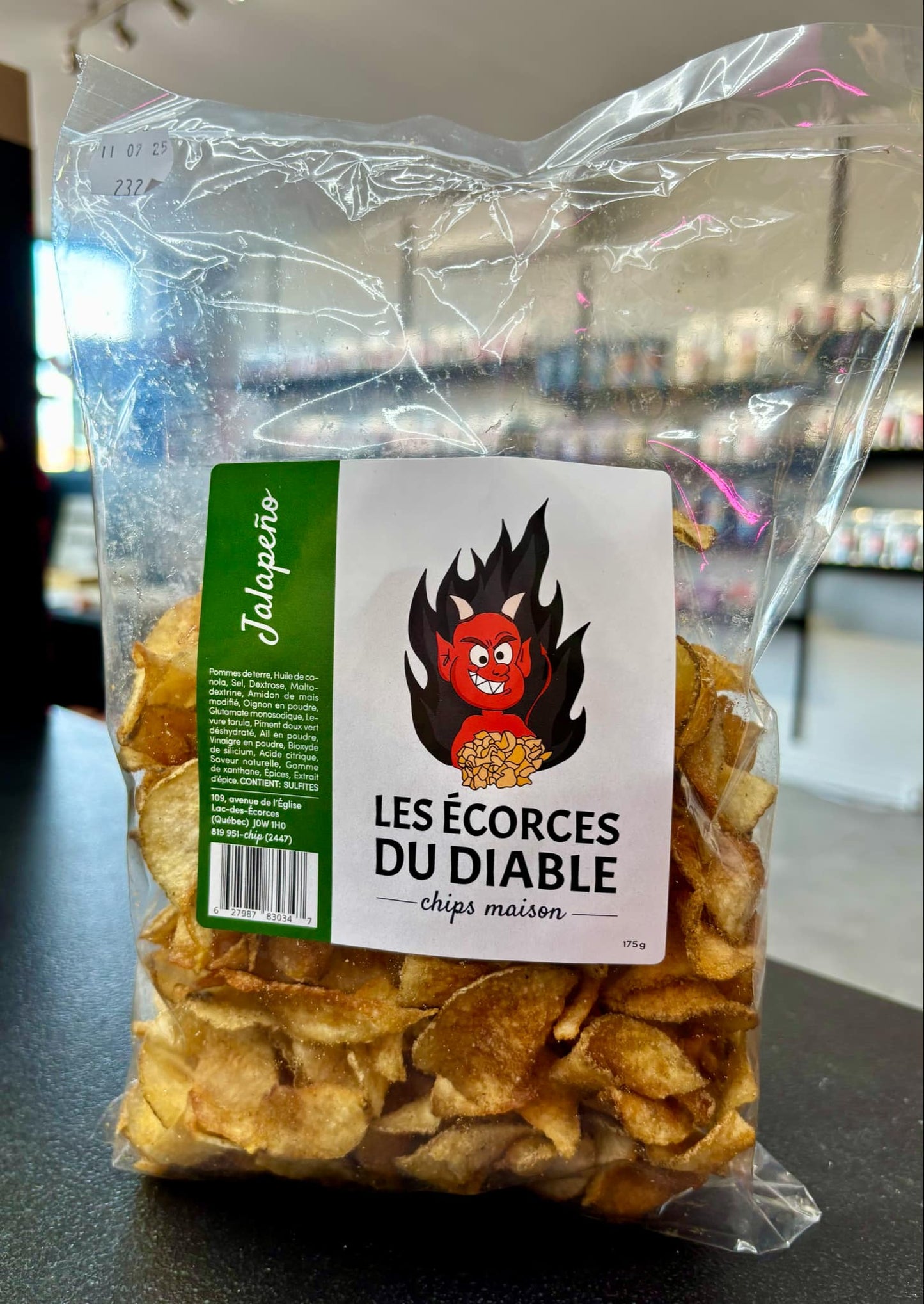 Chips maison - Jalapeno Les Écorces du Diable