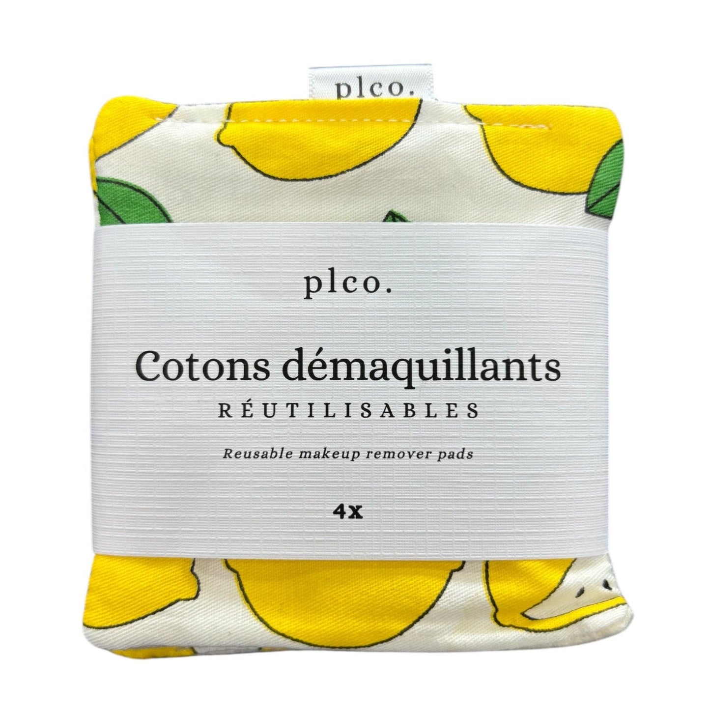 Cotons démaquillants réutilisables - Citron PL&CO