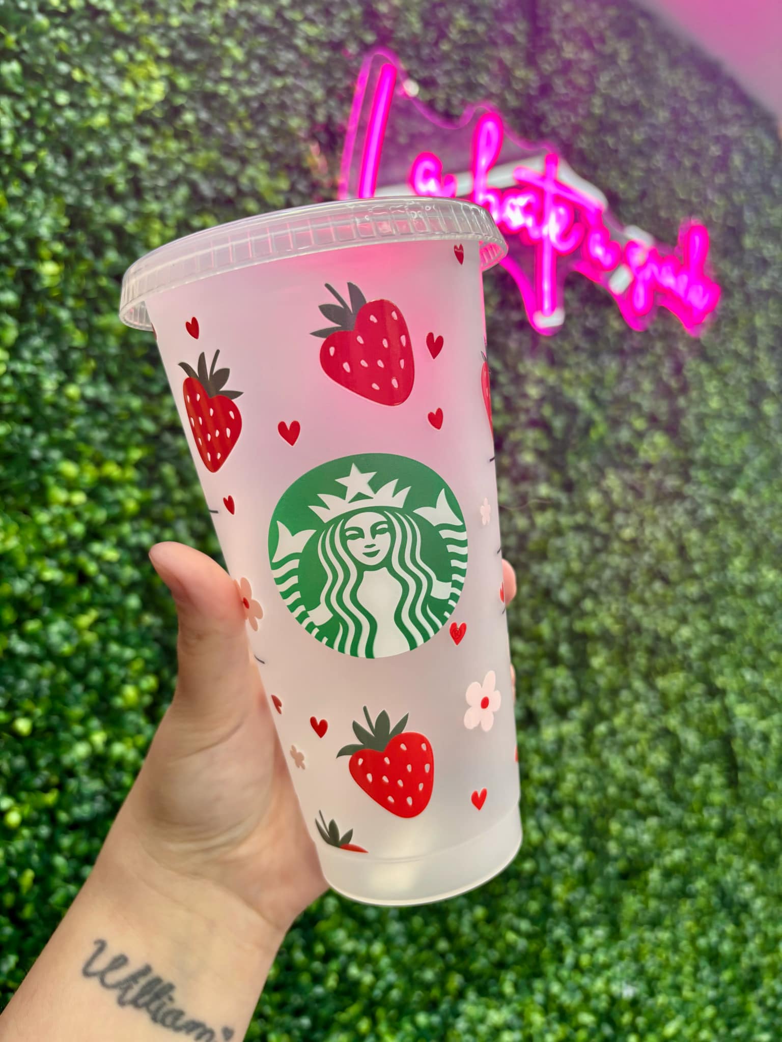 Verre Starbucks - Fraise Coffeeshopnco