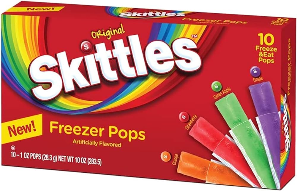 Sucettes glacées - Skittles (Boîte de 10) Skittles