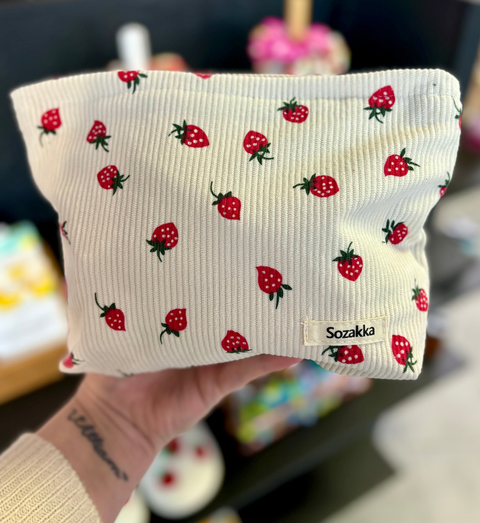 Pochette fraises La boîte à snack