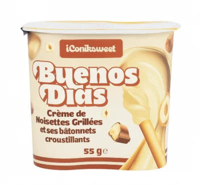 Buenos Dias – Crème de Noisettes Grillées & Bâtonnets Croustillants iConiksweet