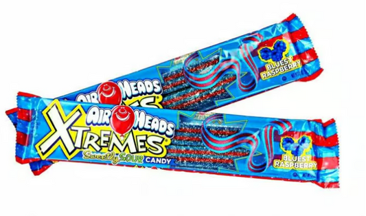 Airheads Xtremes sour belts bluest raspberry Airheads