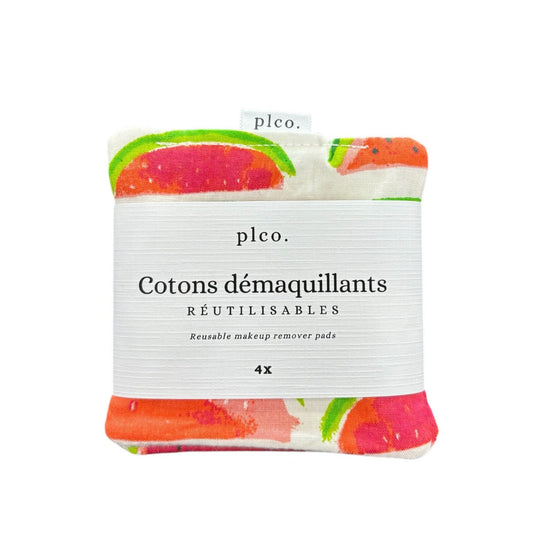 Cotons démaquillants réutilisables - Melon d'eau PL&CO