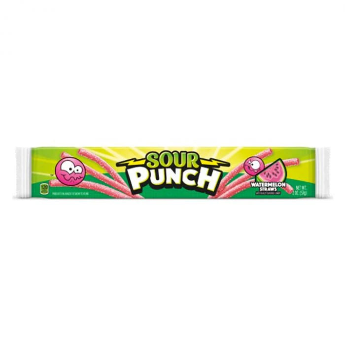 Sour Punch Bites - Watermelon straws Sour Punch