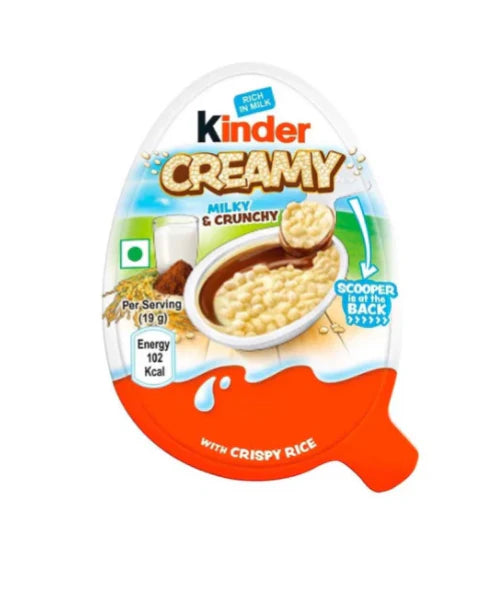 Kinder creamy - Milky and crunchy La boîte à snack