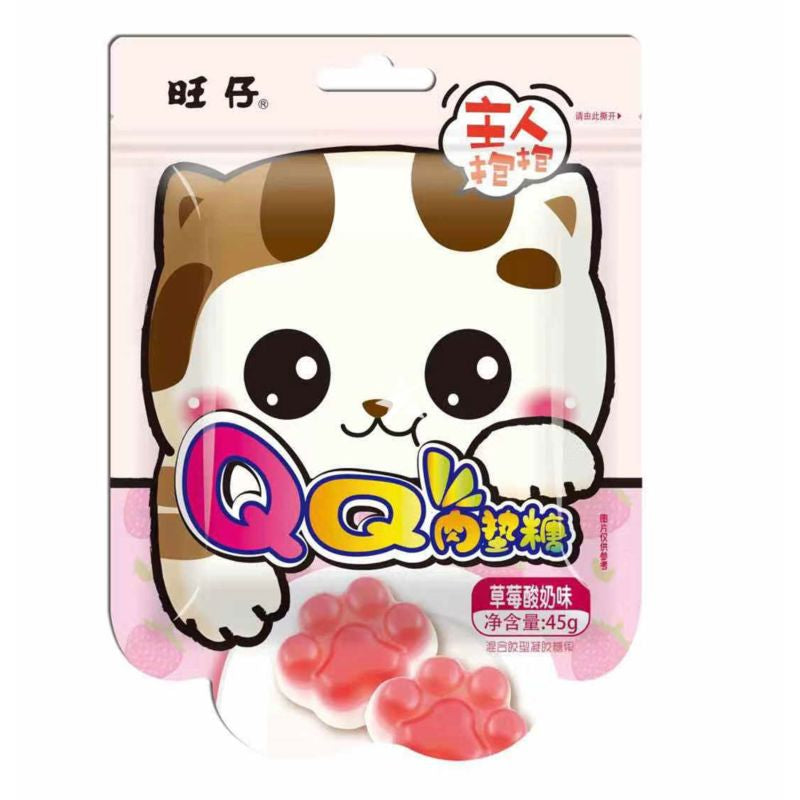 WANT WANT - Cat Paw - Saveur de yogourt à la fraise La boîte à snack