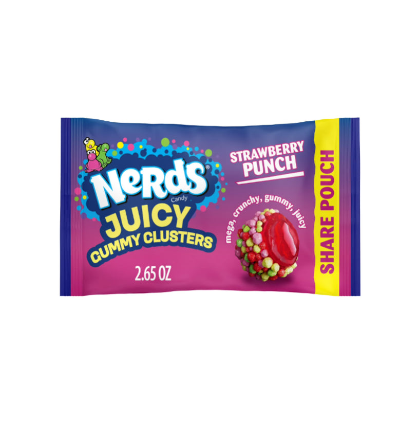Nerds JUICY Gummy Clusters - Strawberry Punch Nerds