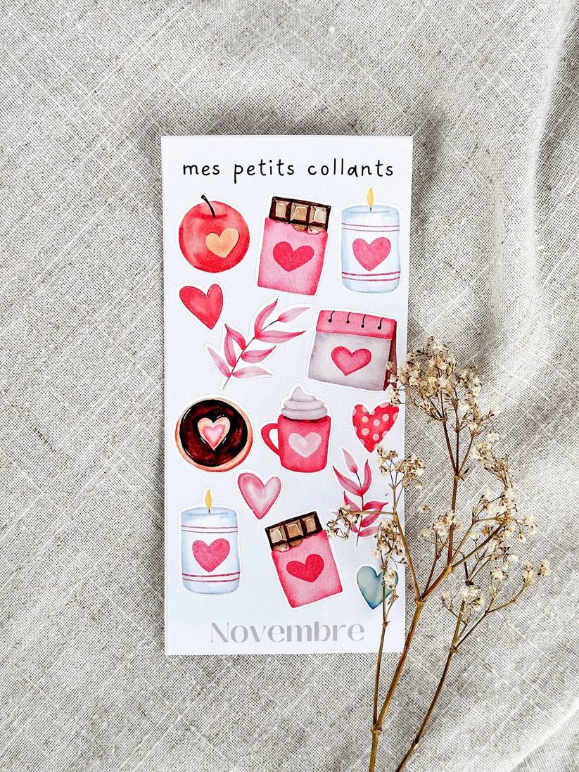 Mes petits collants édition Saint-Valentin Novembre Boutique