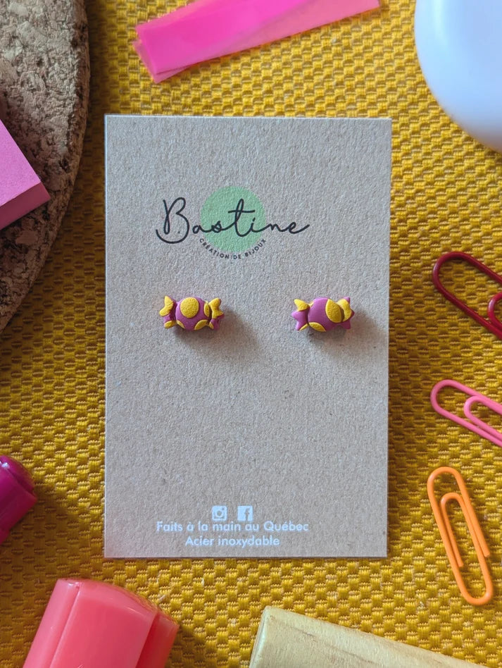 Boucles d'oreilles - Bonbons Bastine