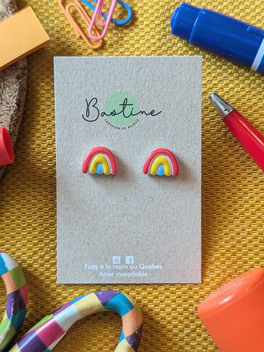 Boucles d'oreilles - Arc-en-ciel Bastine