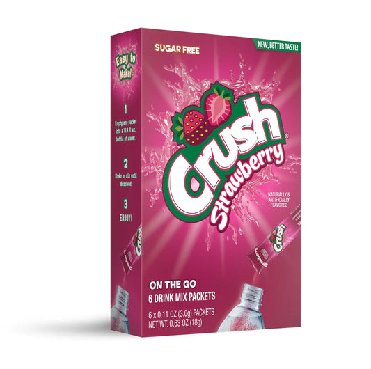 Crush au fraise - Poudre pour eau Crush