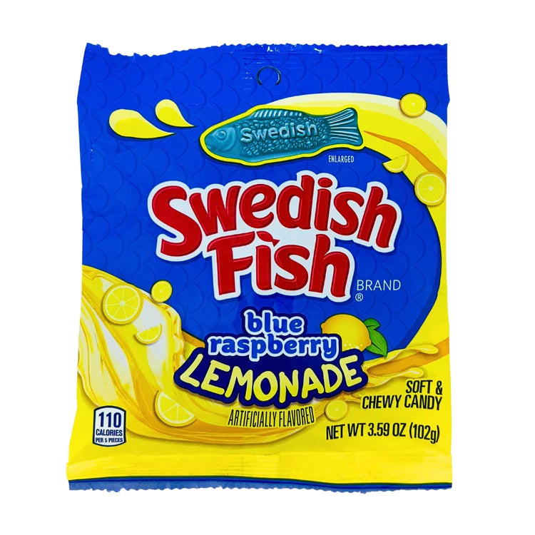 Swedish Fish - Limonade & Framboise bleue WarHeads