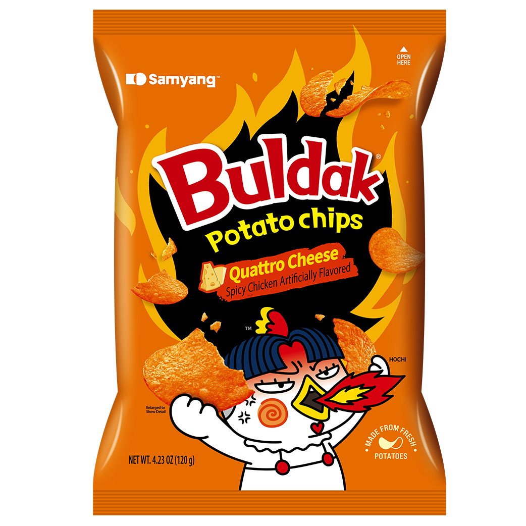 Buldak Potato Chips - Quattro Cheese SAMYANG