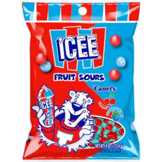 Icee - Fruit sours candy - Cherry & Blue Raspberry Icee