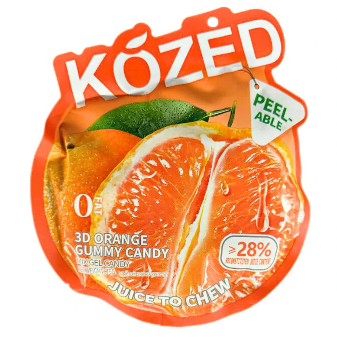 Kozed Peelable 3D Gummy Candy - Orange Kozed