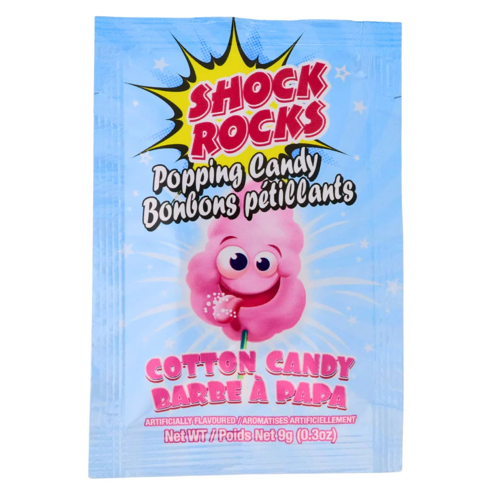 Bonbons pétillants Shock Rocks - Barbe à papa Shock Rocks