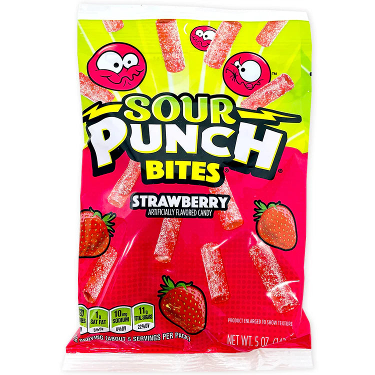 Sour Punch Bites - Fraise Sour Punch