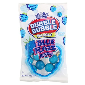 Boule de gum framboise bleue Dubble Bubble